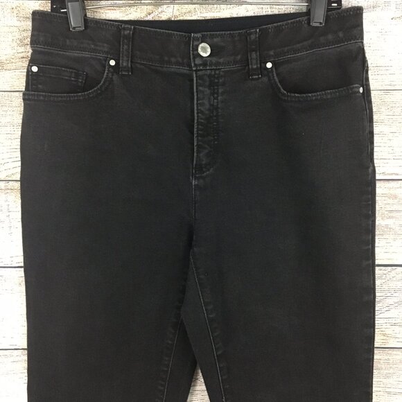 Chico's Fabulously Slimming Black Jeans Size 0.5 - Picture 4 of 13